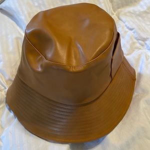 Lack of Color Wave Tan Vegan Leather Pocket Bucket Hat